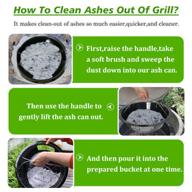 KAMaster easy-clean ash removal after cooking with minimal mess.