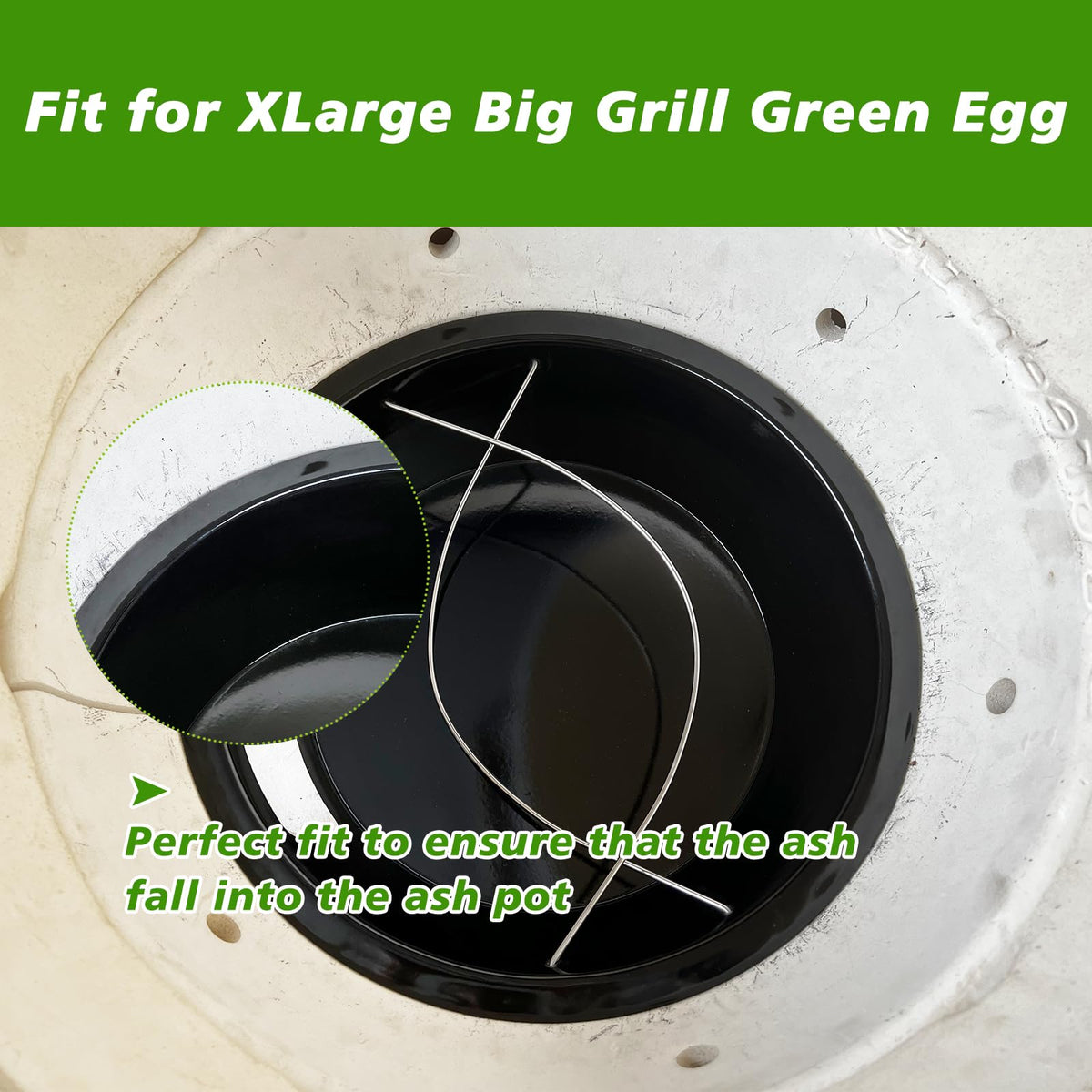 KAMaster folding handle ash can for compact storage and easy transport.