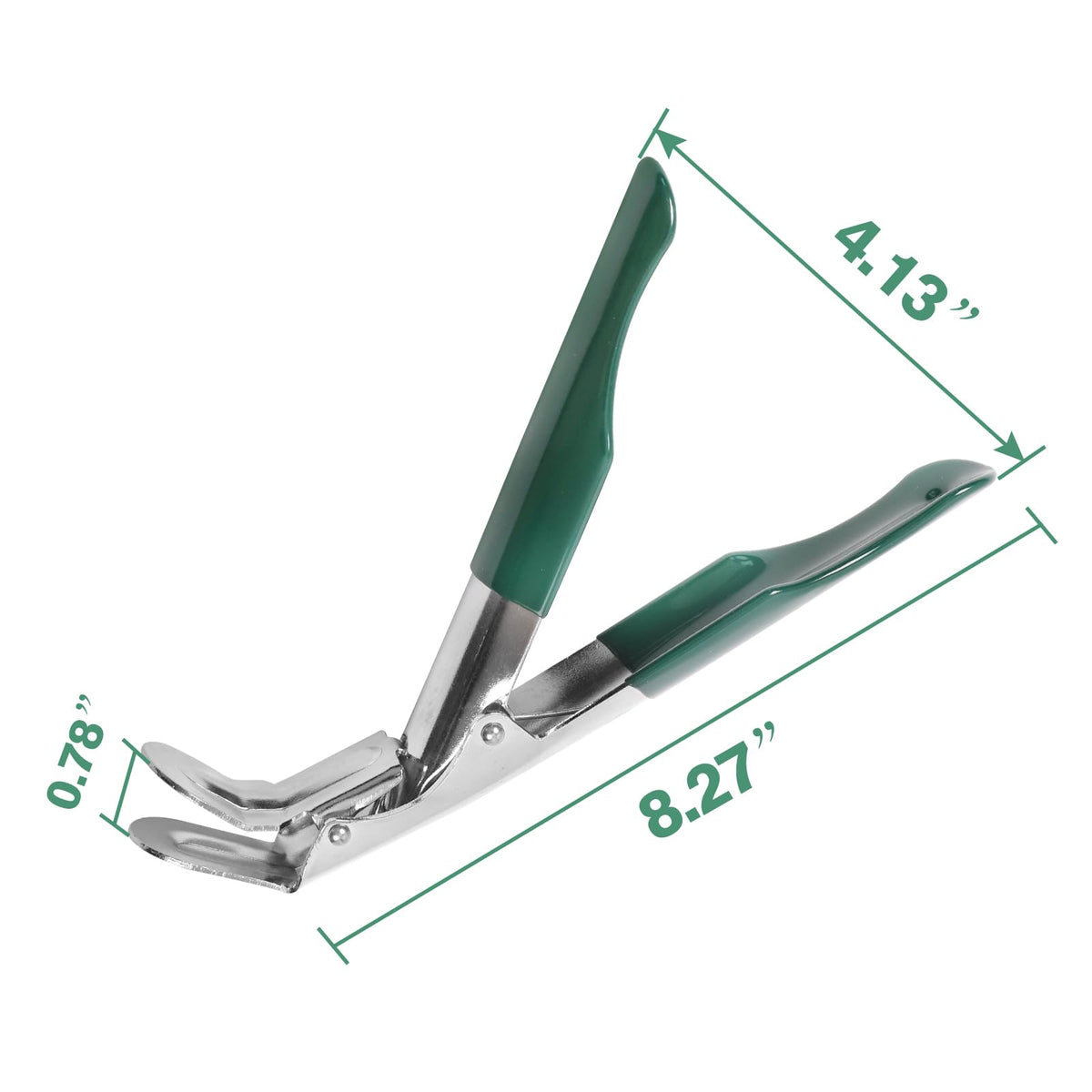 KAMaster grate gripper with green cover protects hands during handling.