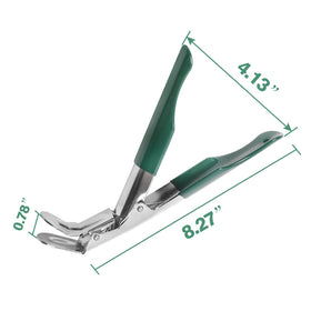 KAMaster grate gripper with green cover protects hands during handling.