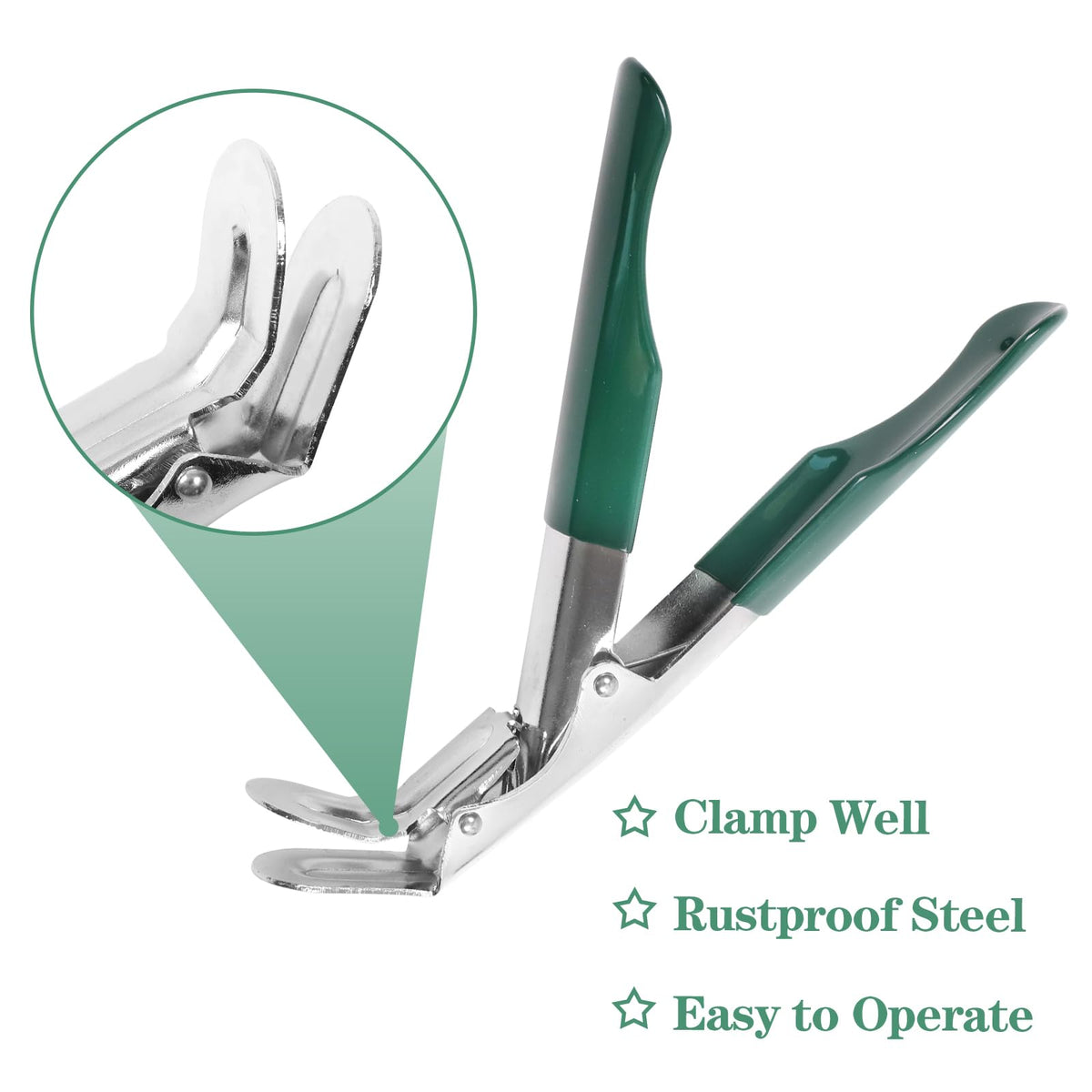 KAMaster green protective cover guards the lifter against rust and weather.