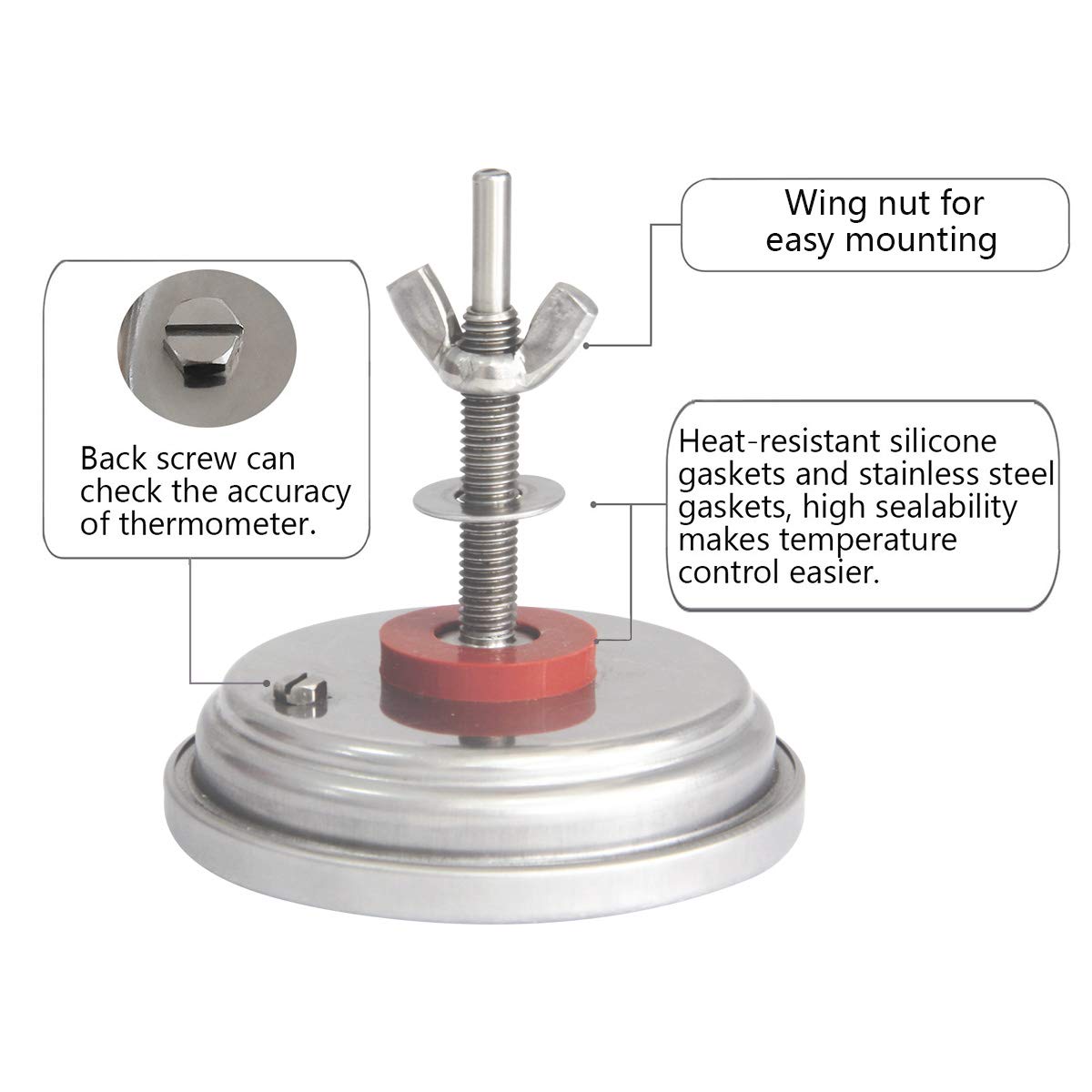KAMaster compatibility with Kamado Joe and Akorn grills using standard thread.