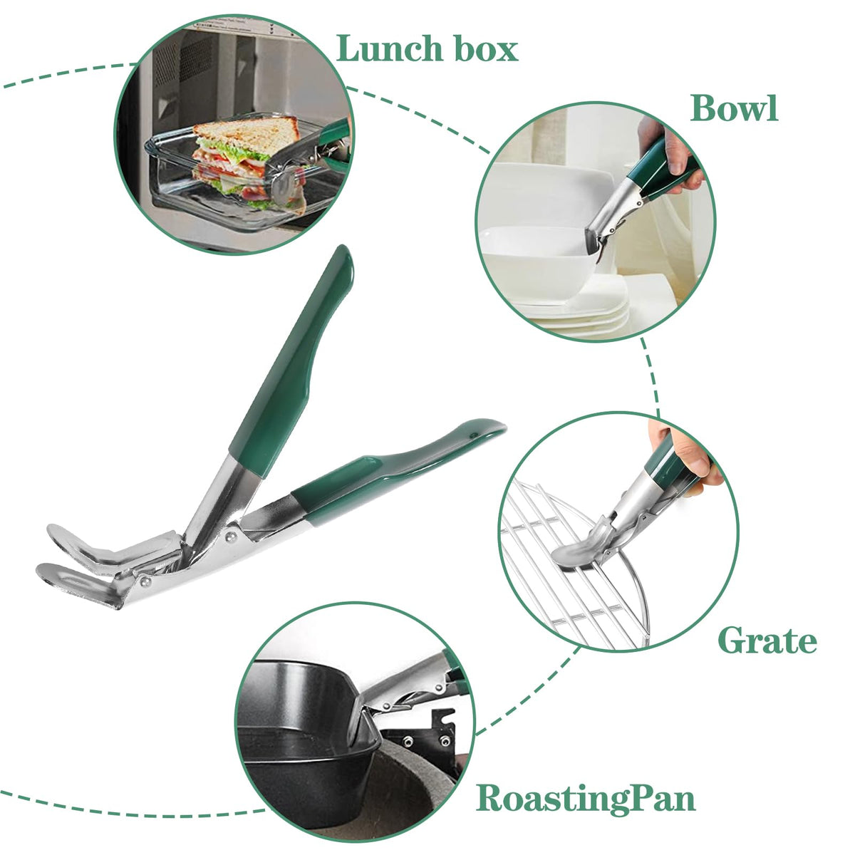 KAMaster grate lift tool eases moving hot plates, bowls, or pans.