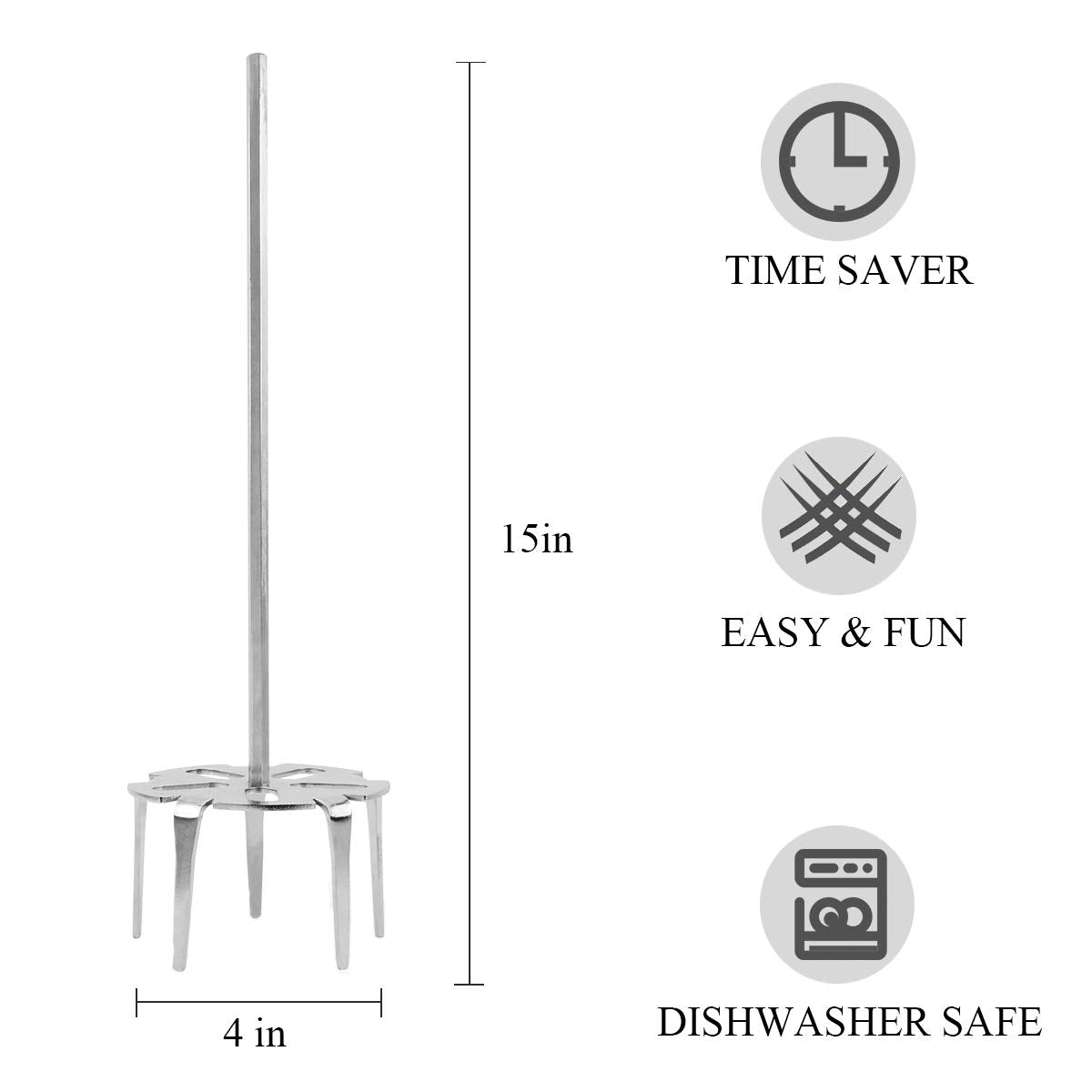 KAMaster Pork Puller Attachment in use with drill for faster BBQ shredding
