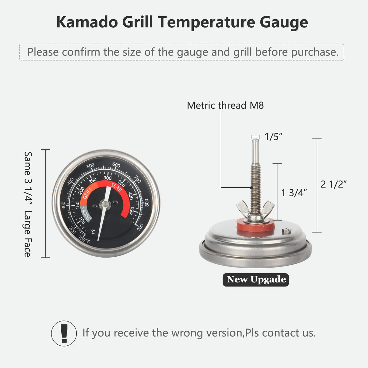 KAMaster stainless steel probe for quick, accurate temperature checks.