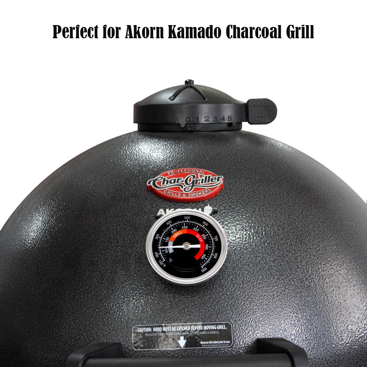KAMaster wide 150–900°F range supports various cooking temperatures.