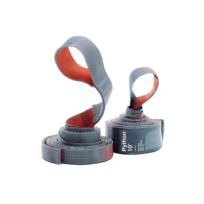 Kammok Python 10ft straps folded compactly for travel.