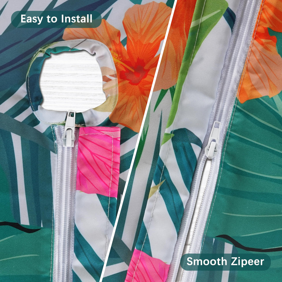 Kamoor easy-clean polyester keeps cleanup quick after gatherings.