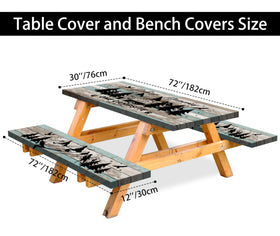 Kamoor outdoor tablecloth waterproof fabric resists spills during picnics.
