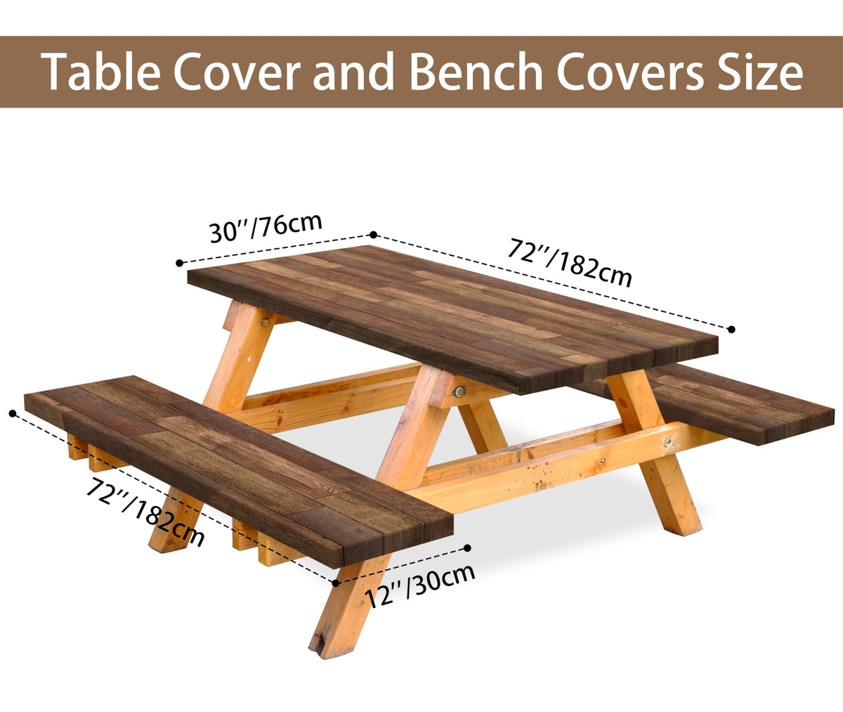Kamoor waterproof tablecloth keeps rain away while you dine outdoors.