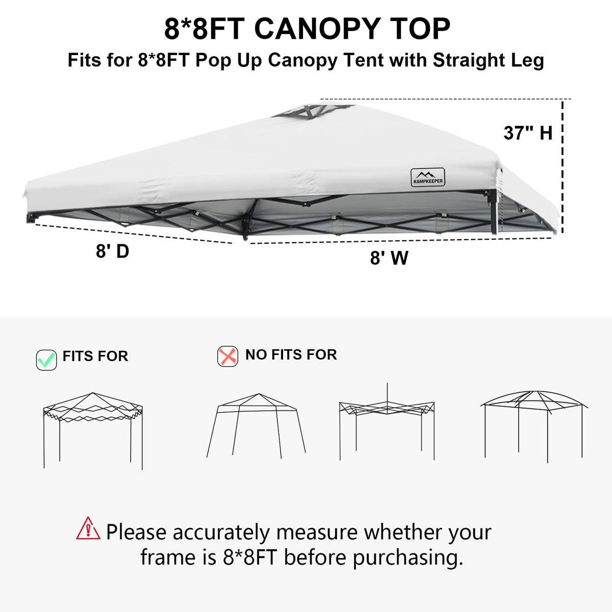 KAMPKEEPER canopy top featuring an air vent for improved airflow