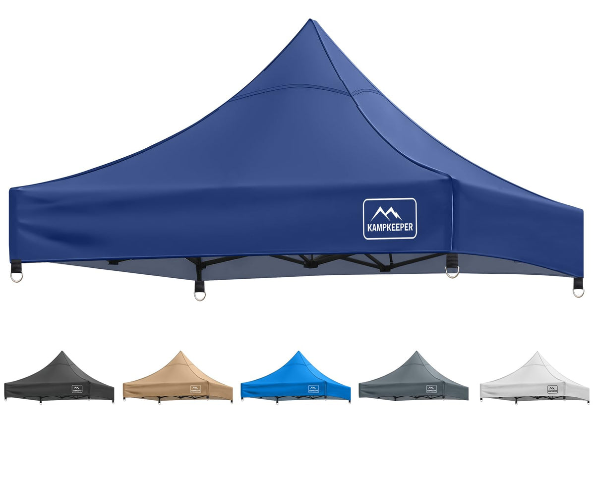 KAMPKEEPER canopy top 10x10 fit offers reliable shade.