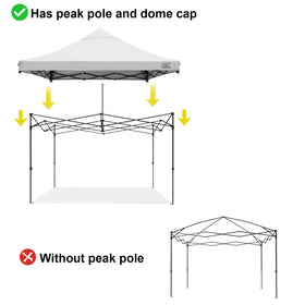 KAMPKEEPER canopy top cover white with UV waterproof coating for sun and rain protection.