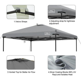 KAMPKEEPER canopy top with Velcro tabs for quick, secure installation.