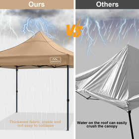 KAMPKEEPER easy-install canopy top with D-rings and patches for secure fit.