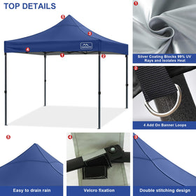 KAMPKEEPER 500D polyester fabric resists abrasion while keeping color vibrant.