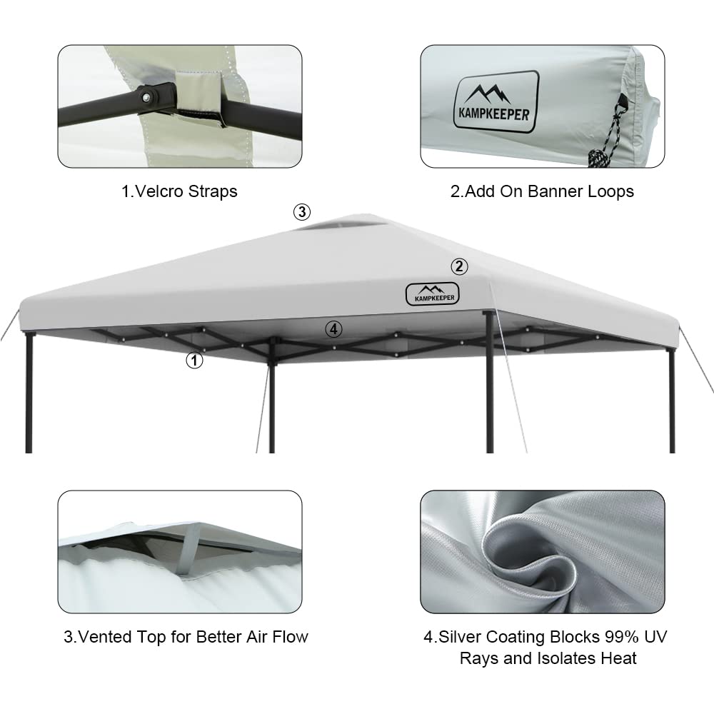 KAMPKEEPER top with Velcro tabs for secure attachment