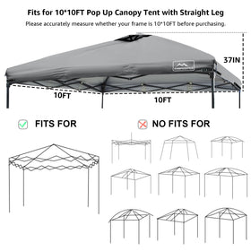 KAMPKEEPER canopy top made of PU-coated polyester for water resistance.