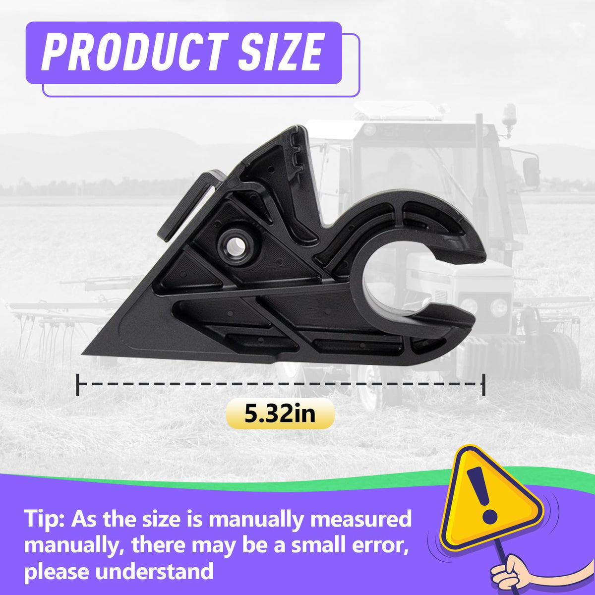 Kamrexi 731-10069D rear angle image—reliable hood pivot replacement