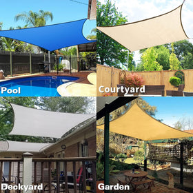 KANAGAWA custom-size shade canopy fits unique patios and decks precisely