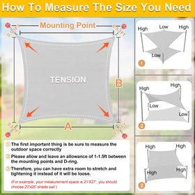 KANAGAWA shade sail with double webbing for enhanced outdoor durability