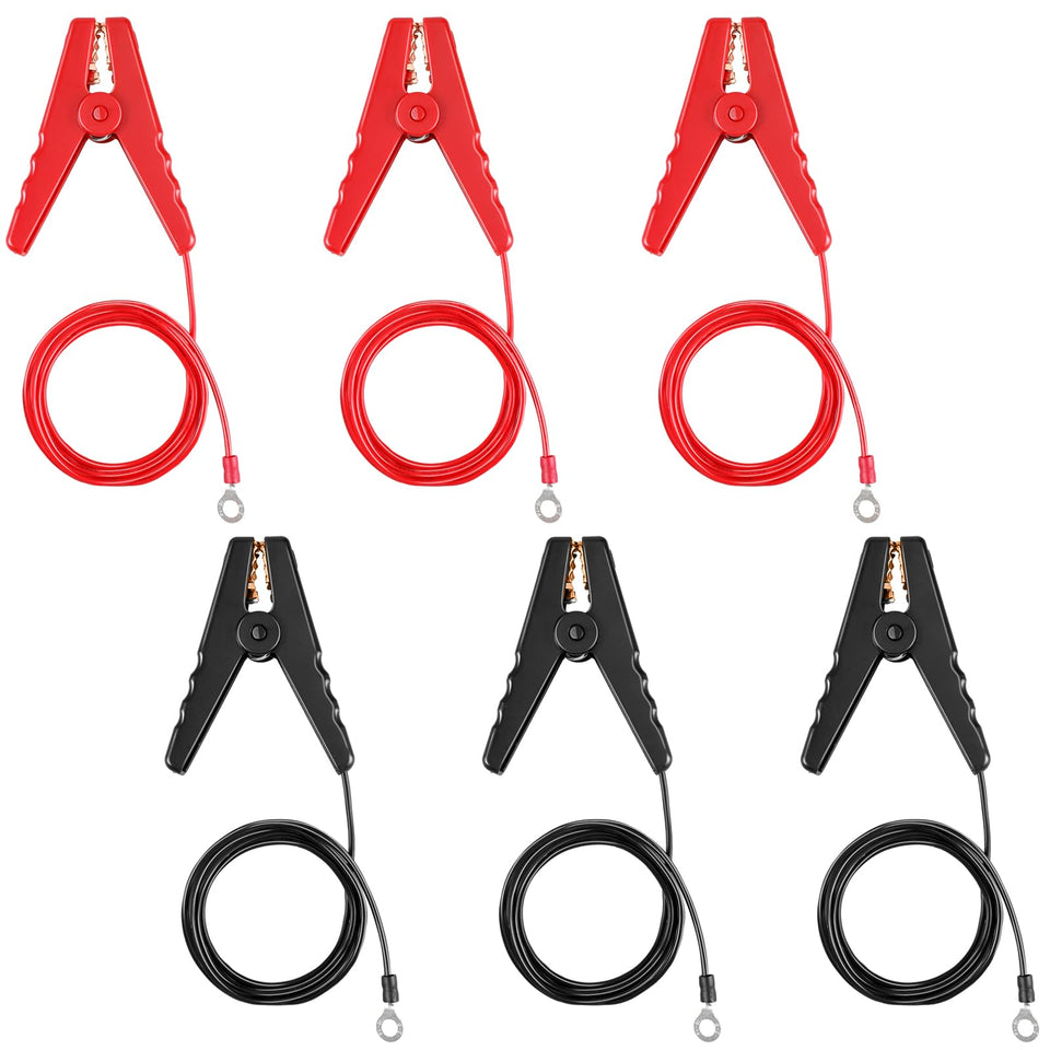 Kanayu six-pack solar fence wire connectors in red and black for easy enclosure setup