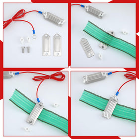 Kanayu Lectric fence connector with 90 cm wire enabling reliable current transfer