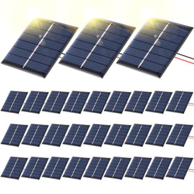 Kanayu 30pcs solar panel front view for DIY projects.