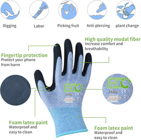 KANGLONGDA micro-foam coating provides breathable grip for comfortable work