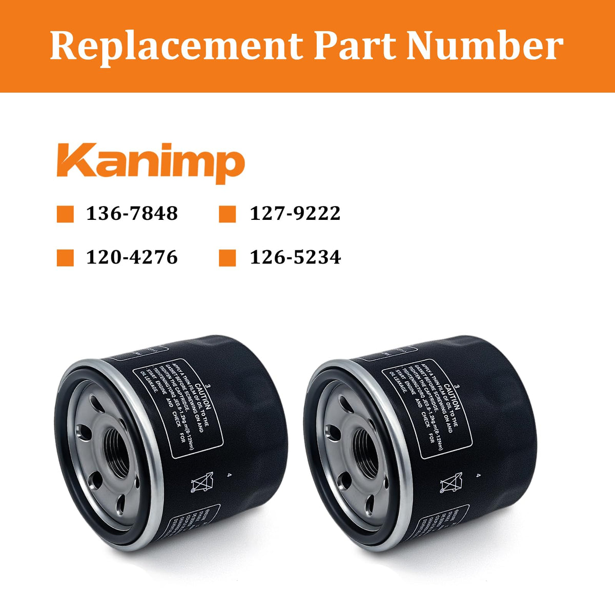 Kanimp oil filter with durable metal housing for lasting performance