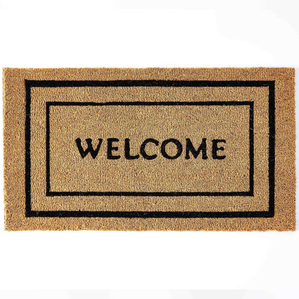 KANKUN Coco Coir Door Mat with heavy backing ideal for scraping dirt at the entry.
