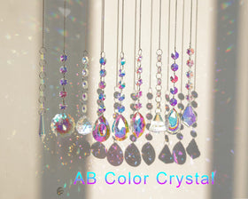 Kanpura crystal prism window hanging reflecting light across walls