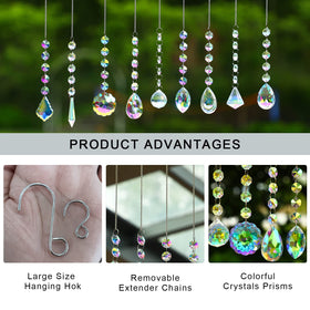 Kanpura hanging chain and hooks included for easy window display