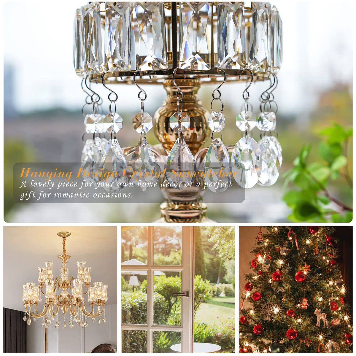 Kanpura party decor crystal prisms enhance festive lighting and ambiance
