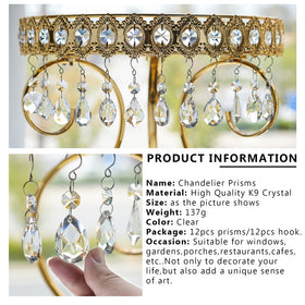 Kanpura rainbow hanging crystals add color to window or garden setting