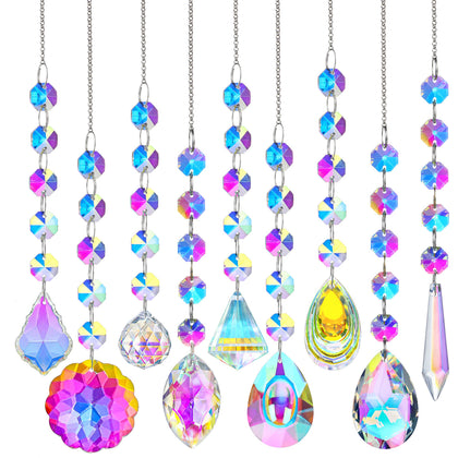 Kanpura rainbow suncatchers casting vibrant rainbows in sunlight for bright ambiance