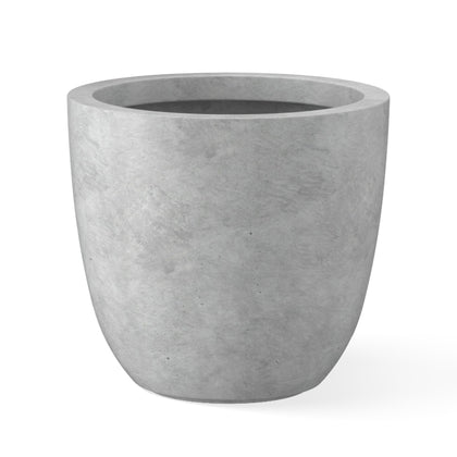Kante 10-inch round concrete planter for stylish indoor and outdoor display.
