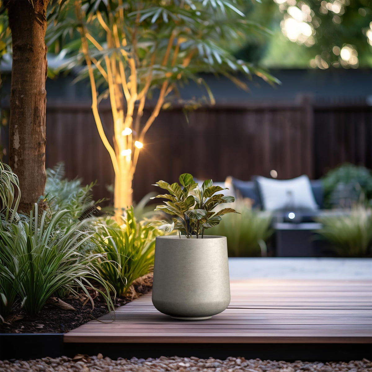 Kante weather-resistant design on patio withstands wind and rain with UV protection