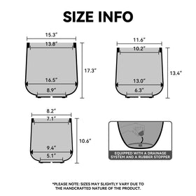 Kante concrete planter surface close-up highlights lightweight fiberglass blend for easy mobility