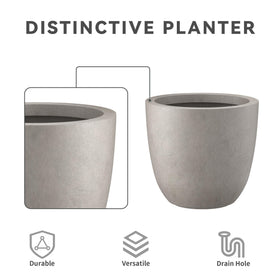 Kante weather-resistant planter resists wind, rain, and sun while staying stylish.