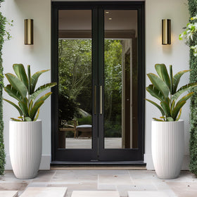 Kante planter on porch or patio creates a modern focal point