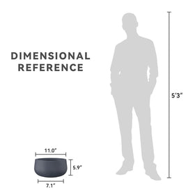 Dark gray Kante planter enhances modern patios and gardens