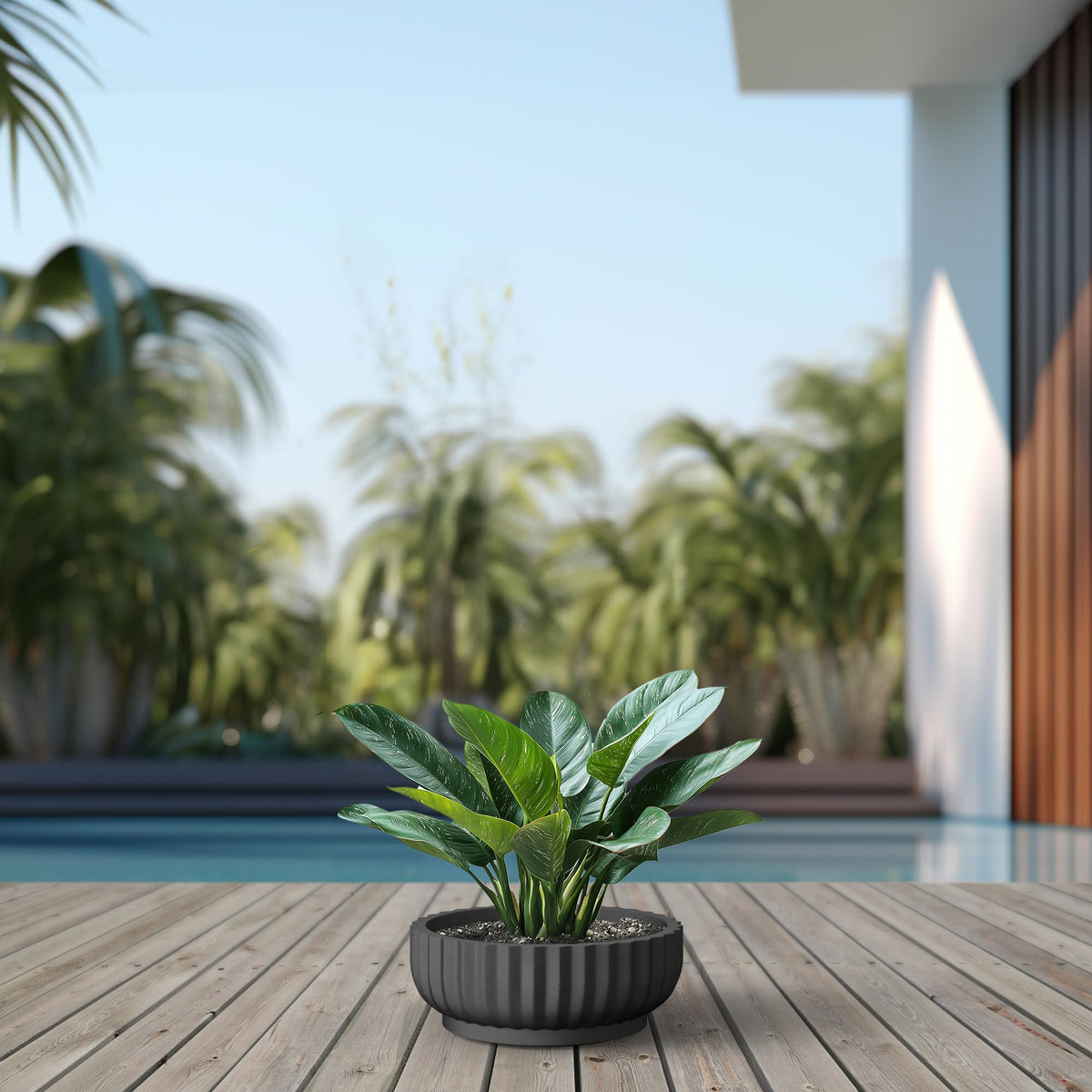 Kante durable indoor-outdoor plant pot suitable for diverse spaces.