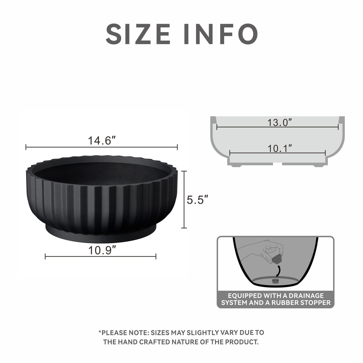 Kante large concrete planter designed for porch use and weather resistance.