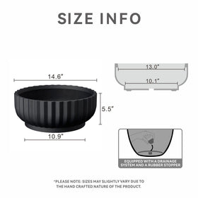Kante large concrete planter designed for porch use and weather resistance.