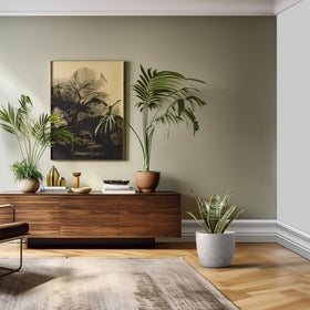 Kante lion-head embossed planter adds classic, regal charm to exteriors.