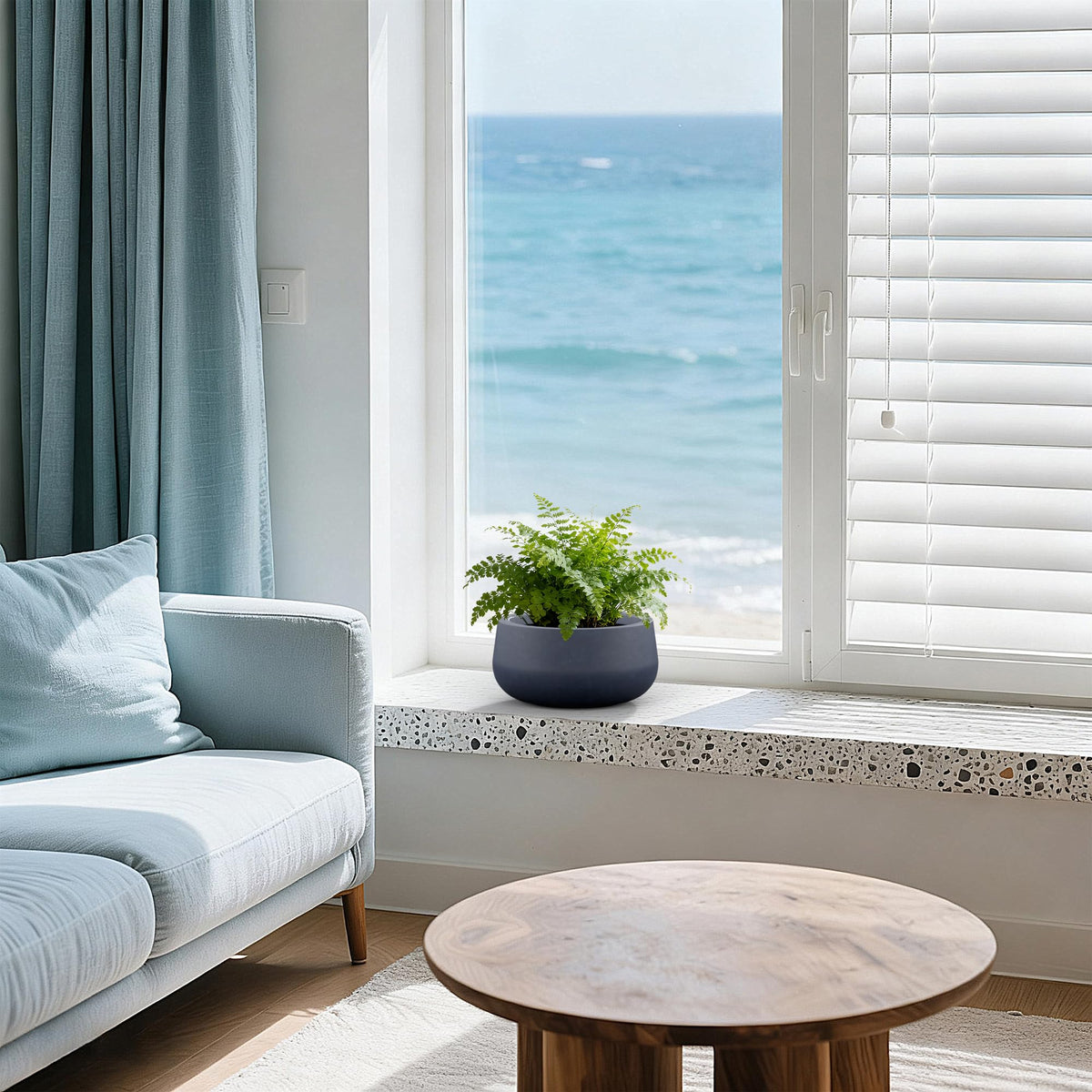 Curvaceous Kante design adds elegance to indoor or outdoor spaces