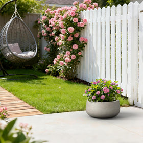 Kante planter curvaceous design adds contemporary charm to any space.