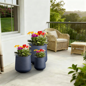 Kante planter drainage holes with rubber plug support versatile indoor or outdoor use.