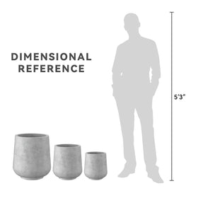 Kante round concrete planter eco-friendly manufacture blends strength with lightweight handling.